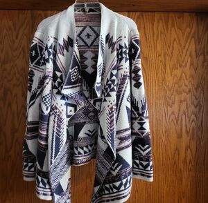 Charlotte Russe Tribal Pattern Cardigan